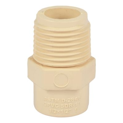 Conector Macho CPVC ½" – Adaptador Roscado